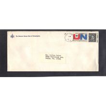 Masonic Stamp Club Cover 1419 6c UN 1282 4c Abraham Lincoln CV03074