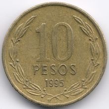 Chile : 10 Pesos 1995