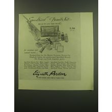 1949 Elizabeth Arden Speedbird Beauty Kit Ad - Beauty on the wing!