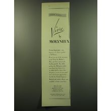 1949 Molyneux Vivre Perfume Advertisement