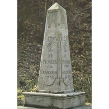 Frankfurt Milestone Borne Meilenstein Bei Limburg German Postcard