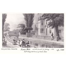 Victorian Fishing at Sadlers Wells Theatre London Postcard