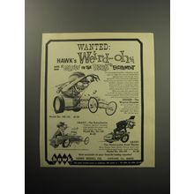 1969 Hawk Models Ad - Digger the Wayout Dragster; Daddy The Suburbanite