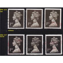ENGLAND GREAT BRITAIN [1989] MiNr 1215,17 ex ( O/used ) [01] Machin div. Zähnung