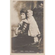 Mrs Cyril Maude & Child Old Postcard