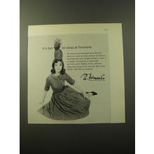 1960 B. Forman Dress by Craely Advertisement - It's fun to shop at Formans
