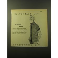 1960 B. Forman Shirt by Mr. Alfred Advertisement - $1,000,000 Daddy