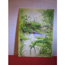 MAN/MARSH 'BEWILDERWOOD', CURIOUS TREEHOUSE ADVENTURE, NORFOLK unused postcard =