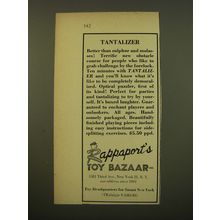 1961 Rappaport's Toy Bazaar Advertisement - Tantalizer
