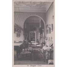 Billiard Snooker Table at Beaufort Castle Scotland Antique Postcard