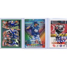 Autographed 3 Card Lot with Bobby Witt Jr. Signed Nice