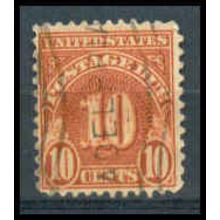 Used J84 10c Postage Due Just Clears WA1455