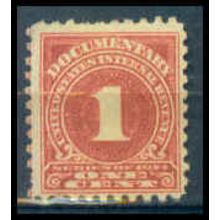 Used R196 1c Series of 1914 Barely Clears WA1777