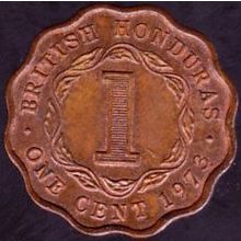 1973 Belize (British Honduras) 1 Cent Coin