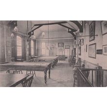 Billiard Room Caxton Home Deal Kent Pool Snooker Antique Postcard