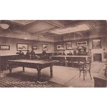 Convalescent Home Pegwell Kent Billiard Room Old Postcard