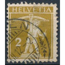 William Tell's Son: 2c Type III - Switzerland 1911 - FH - MiNr 111III (B)