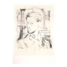 RONALD SEARLE Self-portrait 1949.. Tate Gallery card 1989 #