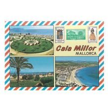 CALA MILLOR, MALLORCA, Spain vintage postcard unposted multi view (B)