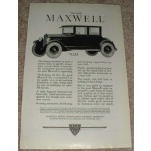 1923 Maxwell 4-passenger Coupe Ad - Push a Success!!