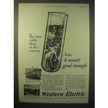 1929 Western Electric Telephone Ad - Best Cable Shop