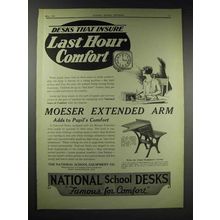 1929 National No. 101 Combination Desk Ad - Moeser Arm