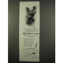 1957 Orient Line Cruise Ad - Largest and Fastest