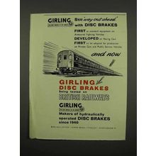 1957 Girling Disc Brakes Ad - British Railways