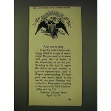 1964 National Library Week Ad - For a better-read, better-informed America