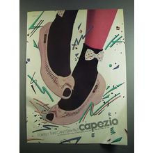 1984 Capezio Shoes Ad - For Feet That Can't Stay Put