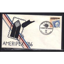 Event Cancel 05-29-86 2145 22c AMERIPEX '86 (Cachet-U/A) Box0280