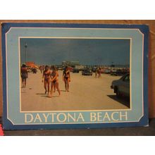 BIKINI GIRLS, DAYTONA BEACH, FLORIDA, USA used postcard 1987 pm =