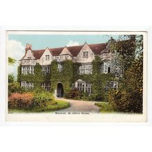 St John's House Warwick Postcard