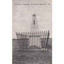 Dr Taylors Memorial Hadleigh Suffolk Murdered Burnt At Stake Antique Postcard