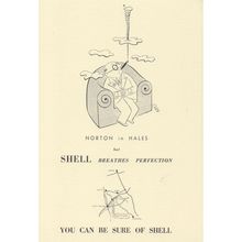 Norton In Hales Shropshire Shell Petrol Cigar Map Rare Postcard