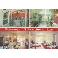 Ristorante Il Postiglione Roma Italy Restaurant Hotel Postcard