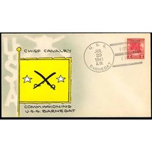 USS BARNEGAT AVP-10 Seaplane Tender Mae Weigand Hand Painted 1st Day Postal Serv