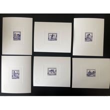 Togo 1989 Epreuve d'Artiste Mi. 2112A 2117A Barcelone Jeux olympiques 1992 bleu