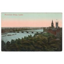 LONDON ~ WESTMINSTER BRIDGE - VALENTINES SERIES 5938A - UNUSED - See Scans