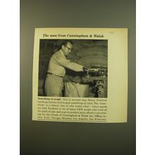 1961 Cunningham & Walsh Advertising Ad - Something to Weigh