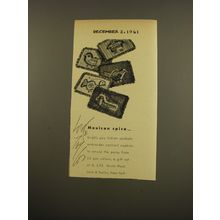 1961 Lord & Taylor Cocktail Napkins Advertisement - Mexican Spice