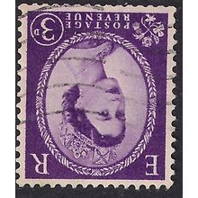 GB 1958 QE2 3d Lilac Wilding Wmk Inverted 179 SG 575wi ( J648 )