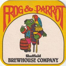 BEER MAT - FROG & PARROT BREWHOUSE (SHEFFIELD) - (Cat 001) - (1982)