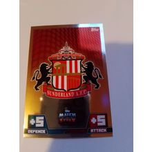 match attax 14/15 club badge sunderland no.271
