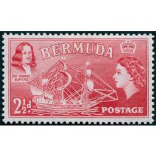 Bermuda 1953 2½d rose-red SG139 unused