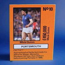Team Tactix 1986/87 Mick Quinn Portsmouth #10