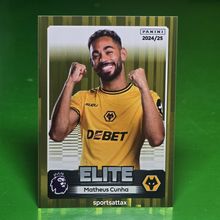 PANINI PREMIER LEAGUE 2025 MATHEUS CUNHA GOLD PARALLEL STICKER WOLVES