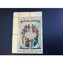 ICOLLECTZONE US Palau 89A plate block VF NH