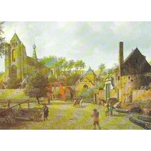Art JAN VAN DER HEYDEN "View of Veere" Postcard (Magna)