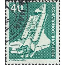 GERMANY, Space Shuttle, green 1975, 40pf, #3